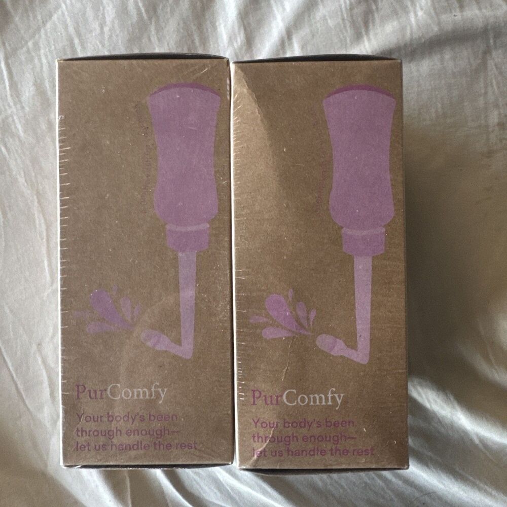 2 New PurComfy Upside Down Peri Bottle for Postpartum Perineal Vulvectomy Clean